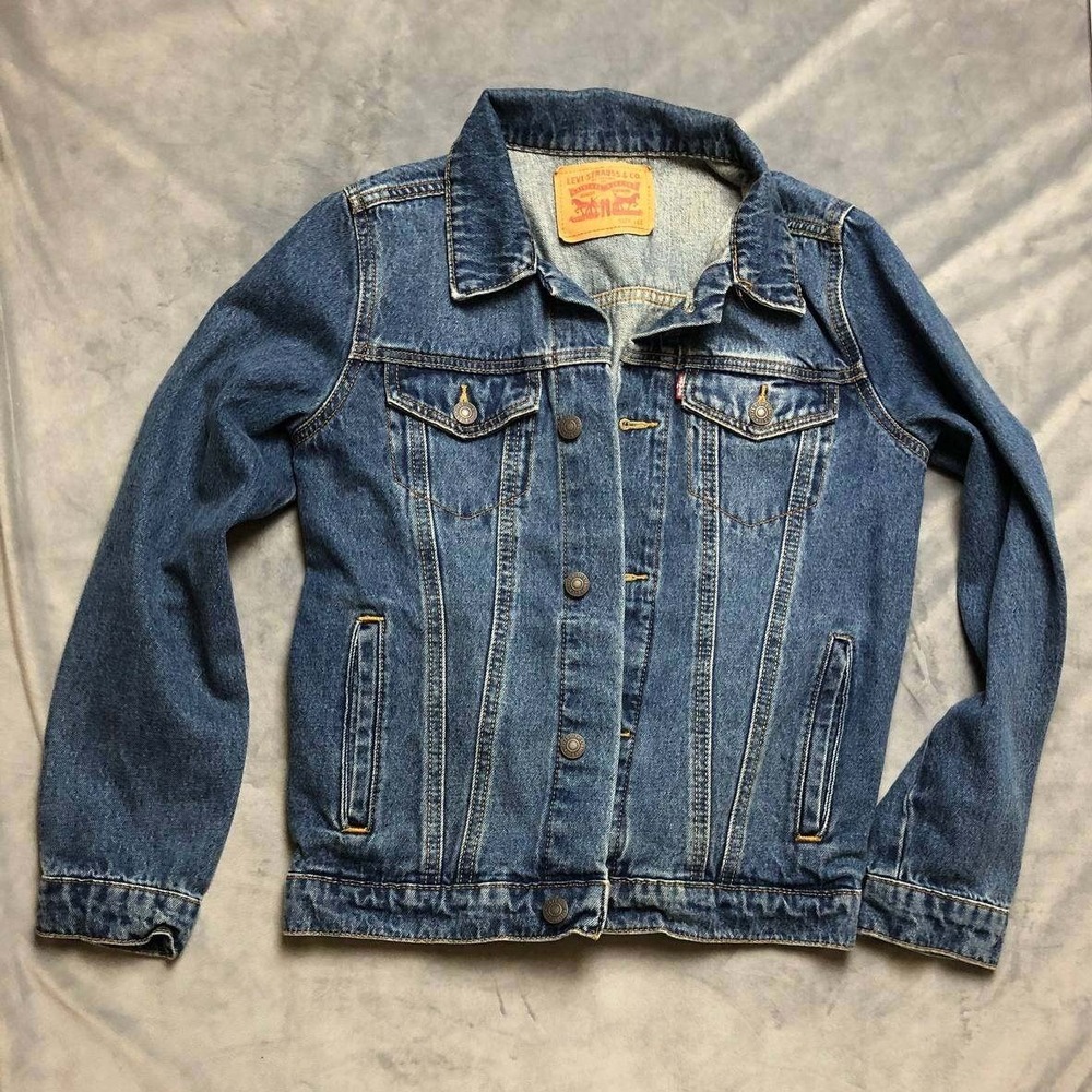 Levi's Type 3 Trucker Denim Jacket Boys Large Blue Medium Wash